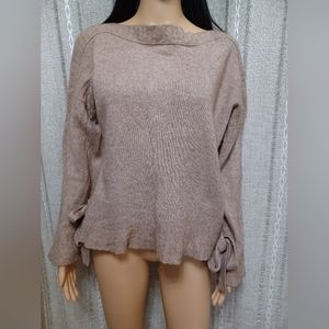 Lucky Brand Brown Tan Wool Sweater Size Large